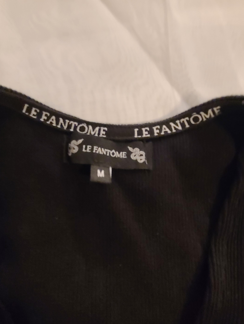 Le Fantome Techwear Black Long Sleeve Low Cut Buckle Bodysuit, Eur Med, Fits Sm - Picture 9 of 10